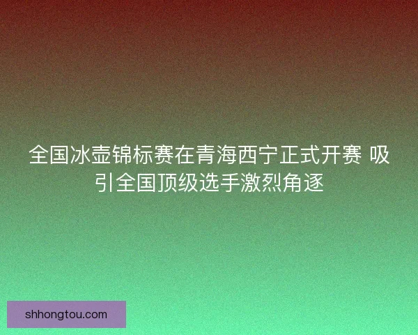 全国冰壶锦标赛在青海西宁正式开赛 吸引全国顶级选手激烈角逐